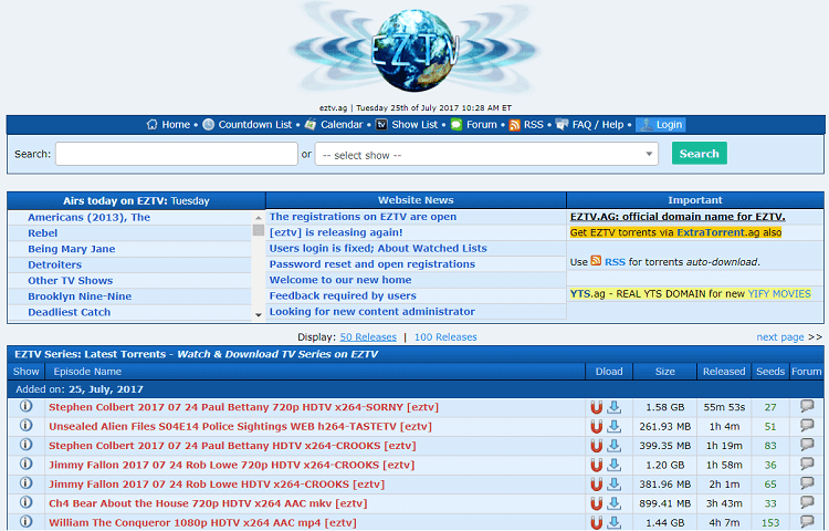 EZTV Proxy